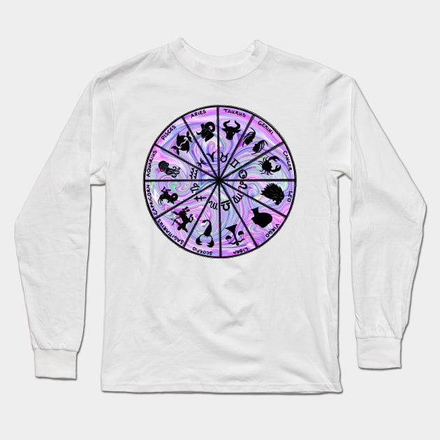 Zodiac Thriller Long Sleeve T-Shirt by MamaODea